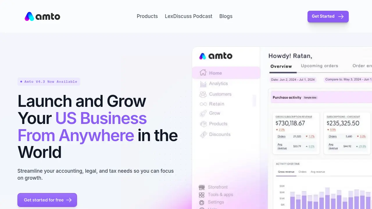 Amto - Launch and Grow Your US Business From Anywhere in the World