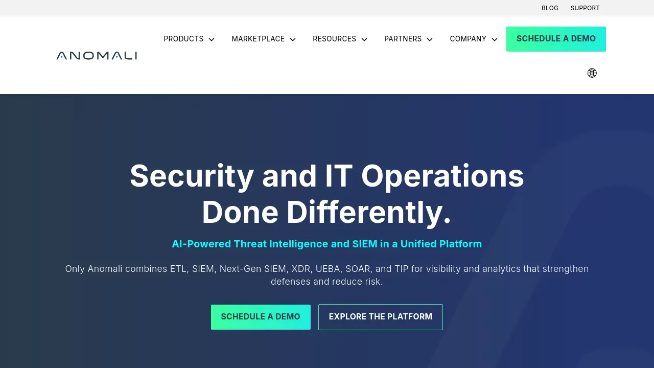 Anomali - AI-Powered Threat Intelligence and SIEM in a Unified Platform