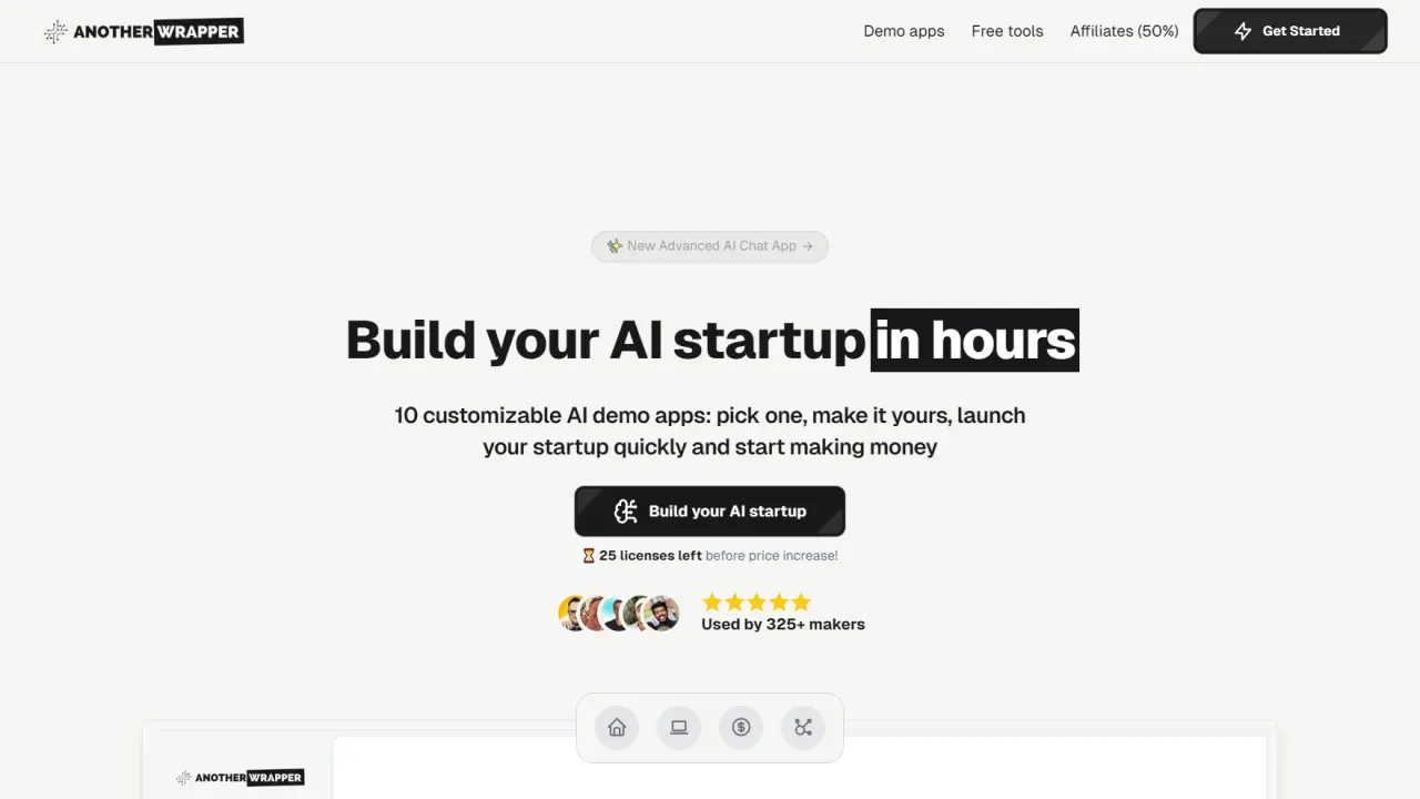 AnotherWrapper - Build your AI startup in hours with ready-to-use Next ...