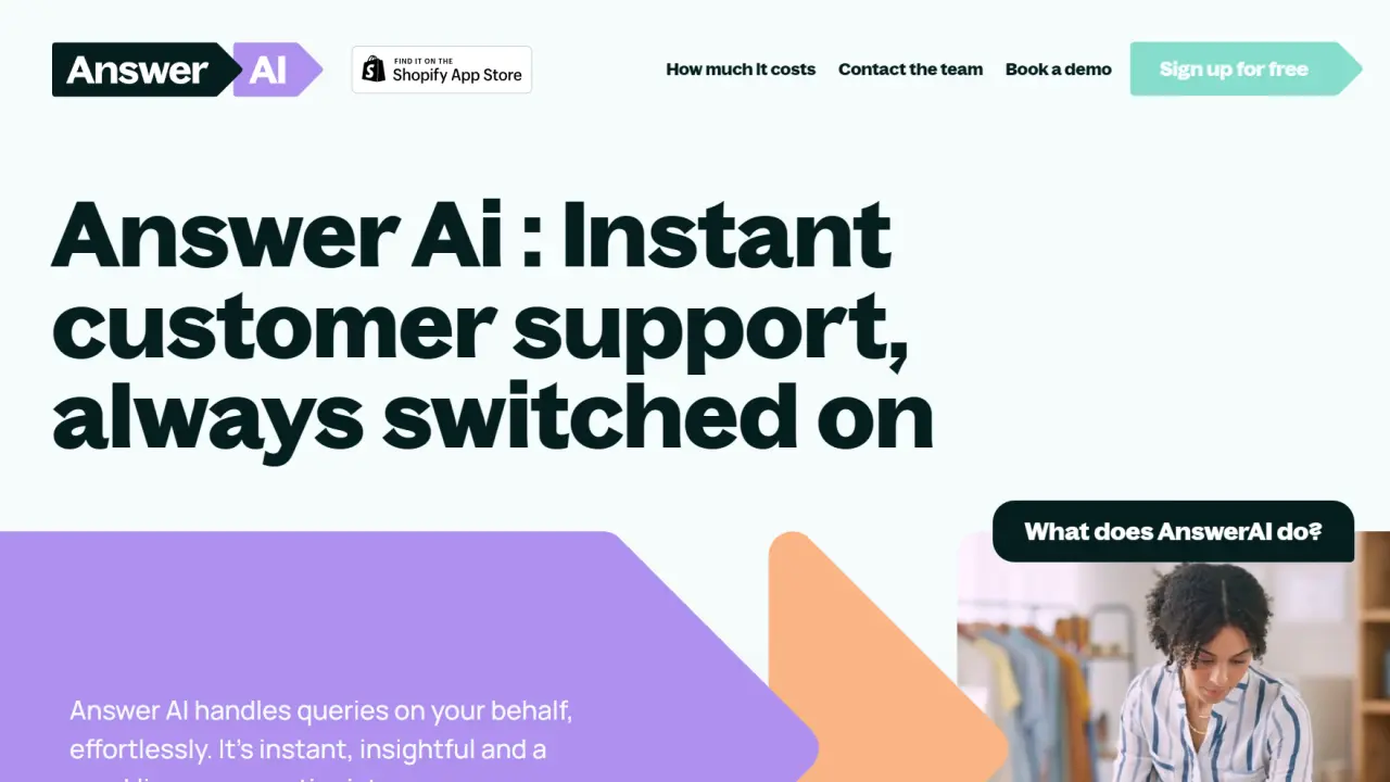 Answer AI - Instant customer support, always switched on