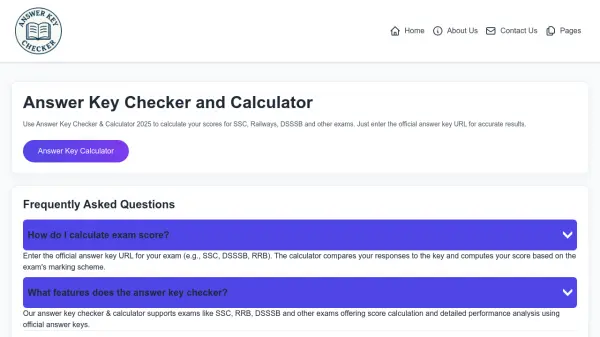 Answer Key Checker & Calculator