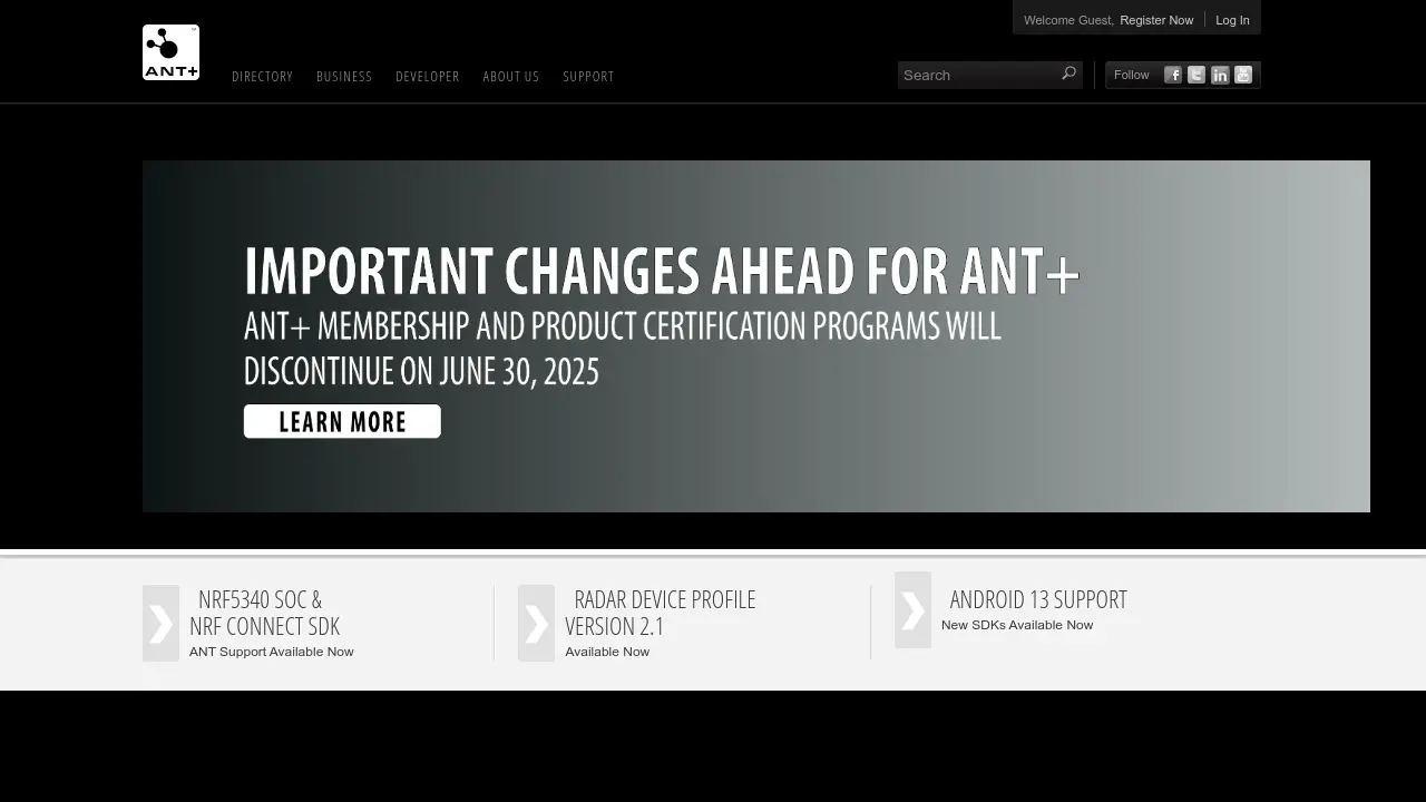 ANT+ - Wireless Connectivity for Fitness and Health Devices