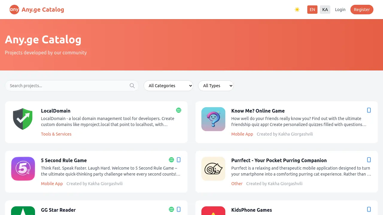 Any.ge Catalog - Discover and explore community-developed projects and ...