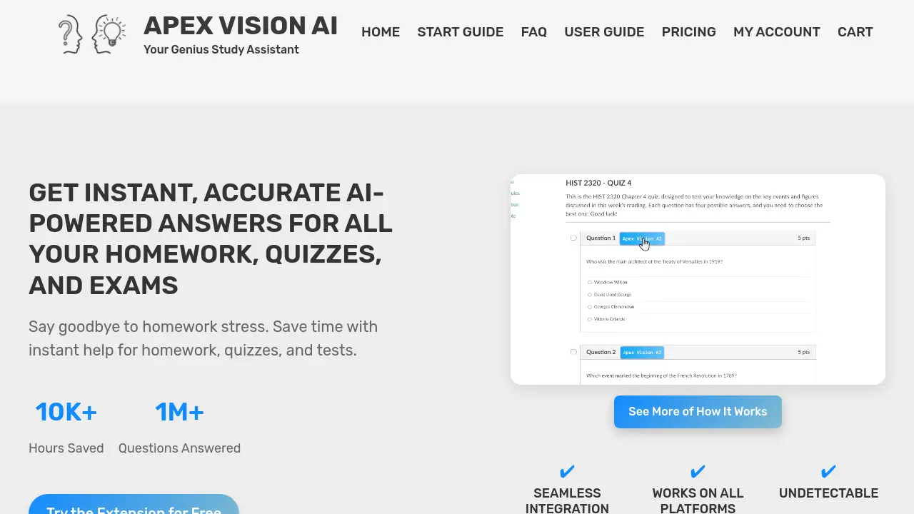 Apex Vision AI - Your Genius Study Assistant