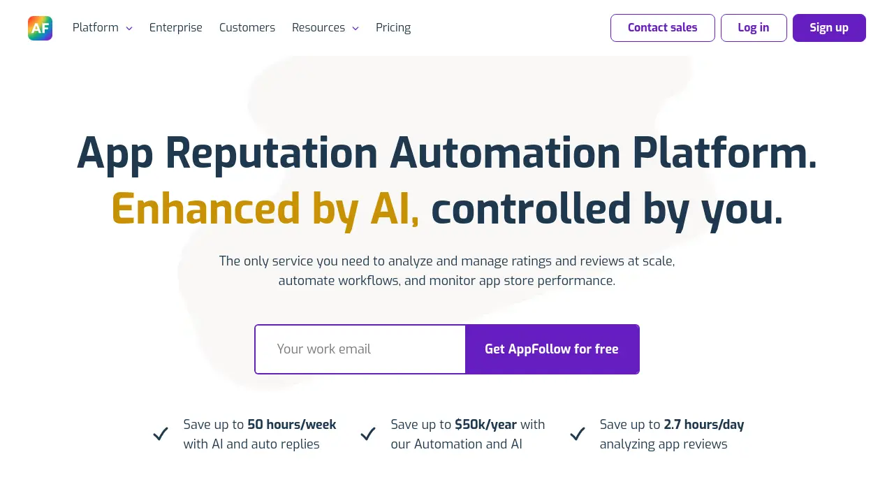 AppFollow - AI-Driven App Reputation and Review Management Platform