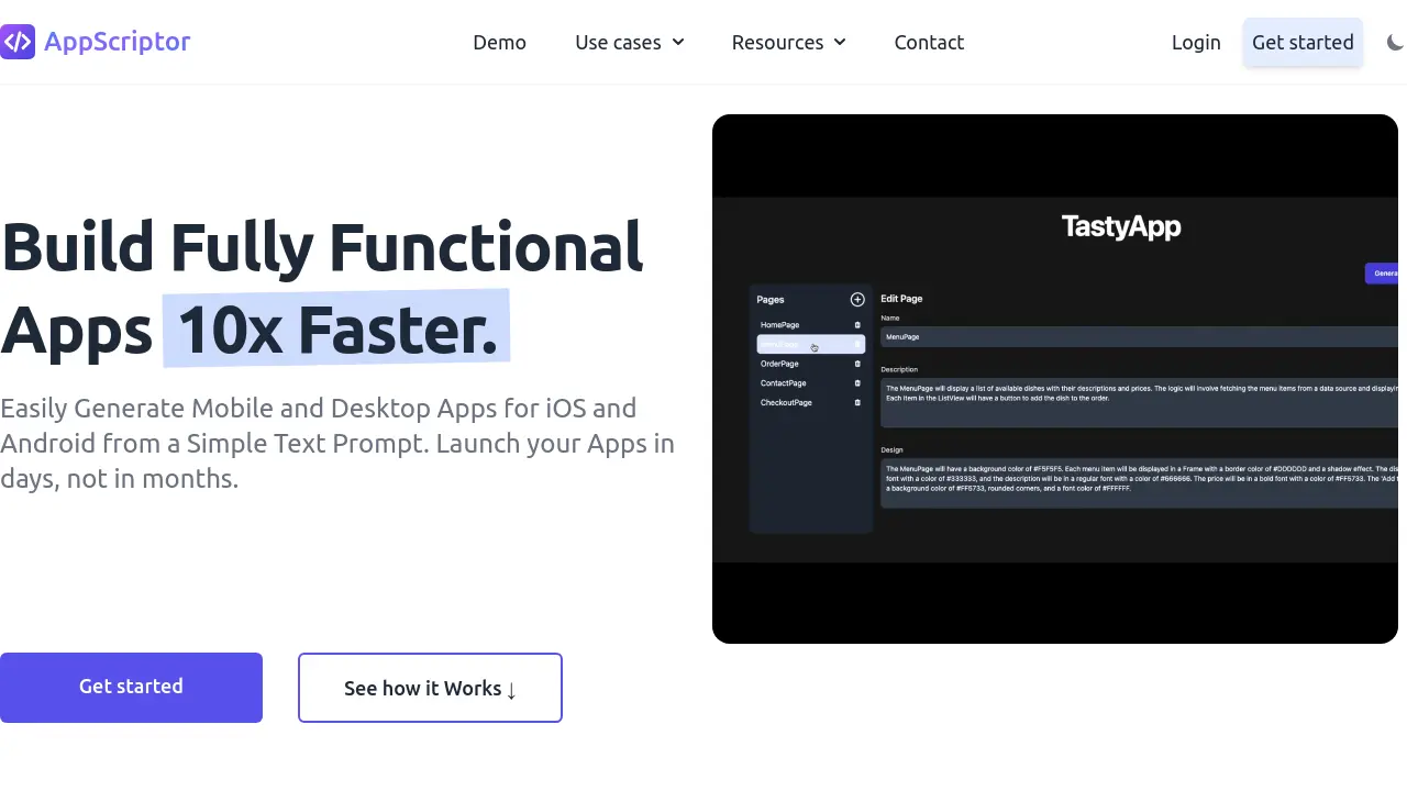 AppScriptor - Build Fully Functional Apps 10x Faster.