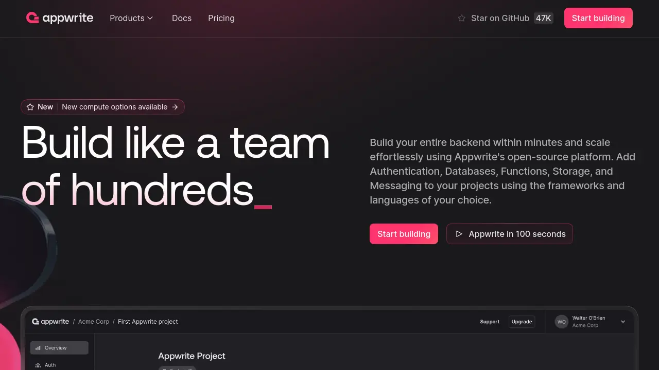Appwrite - Open-Source Backend Platform for Web, Mobile, and Flutter ...