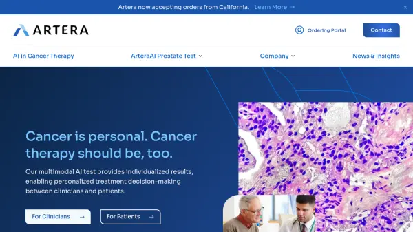 ArteraAI Prostate Test