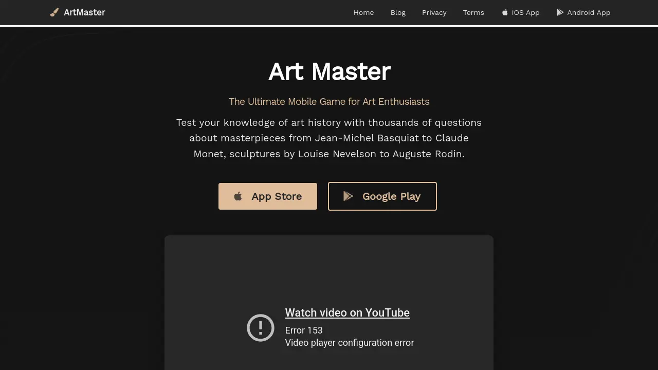 ArtMaster - The Ultimate Mobile Game for Art Enthusiasts