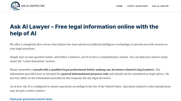 Ask AI Lawyer
