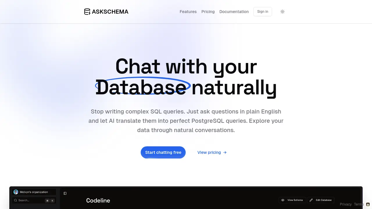 AskSchema - Chat with your Database naturally