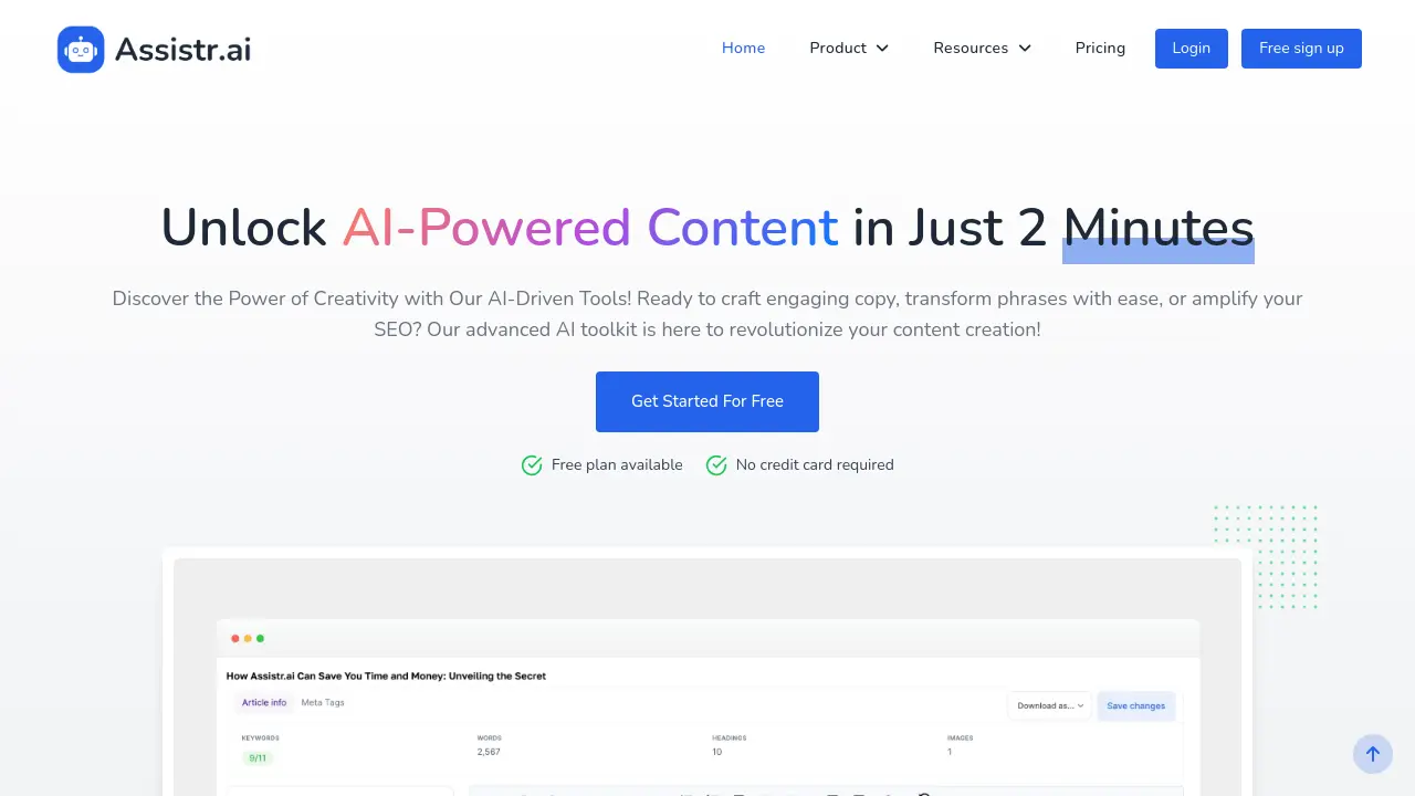 Assistr.ai screenshot