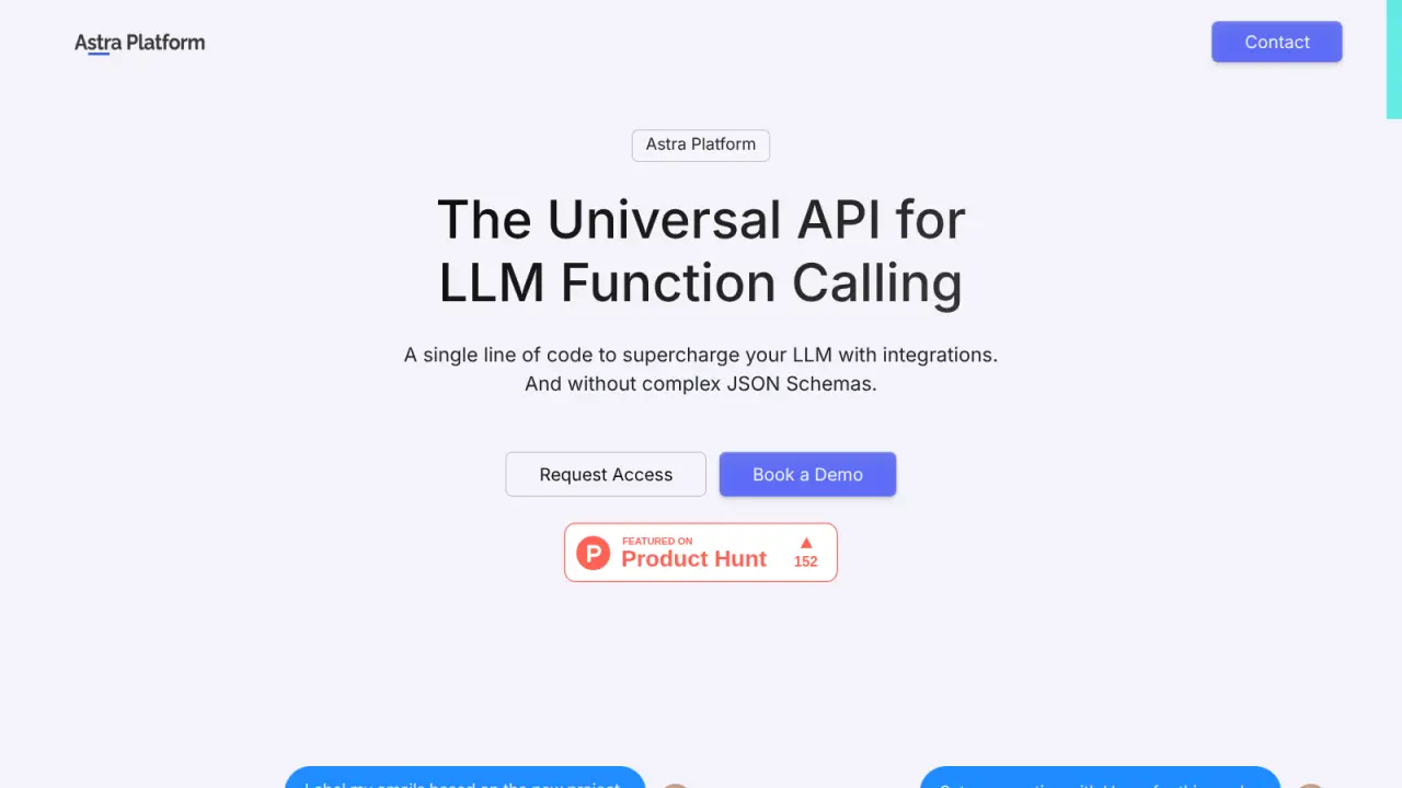 Astra Platform - The Universal API for LLM Function Calling
