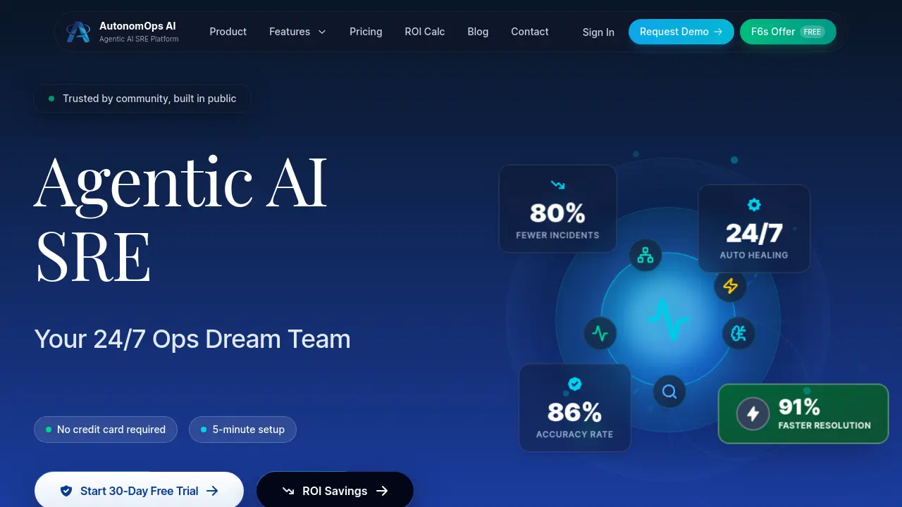 AutonomOps AI - Agentic AI SRE Platform for Autonomous Incident Resolution