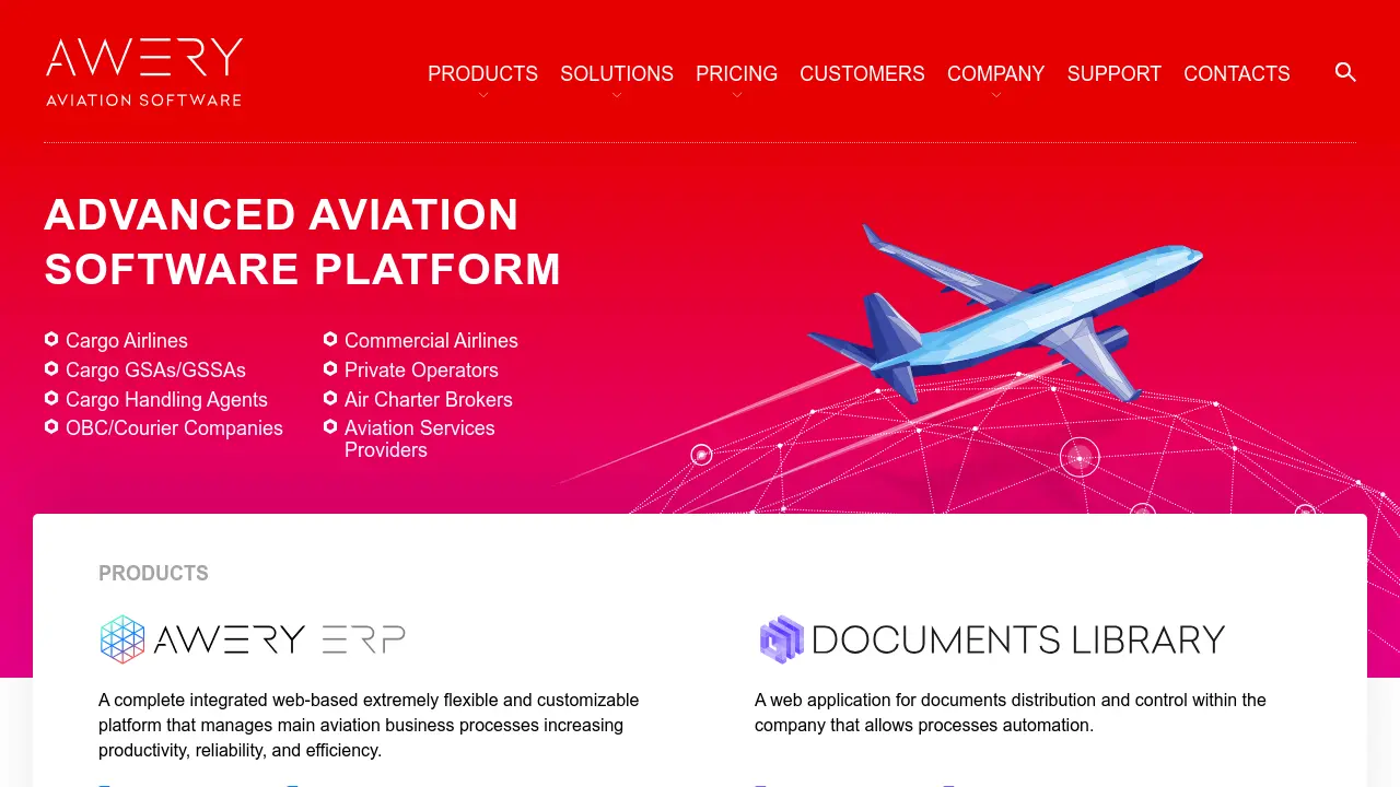 Awery ERP - Comprehensive Aviation Business Management Software