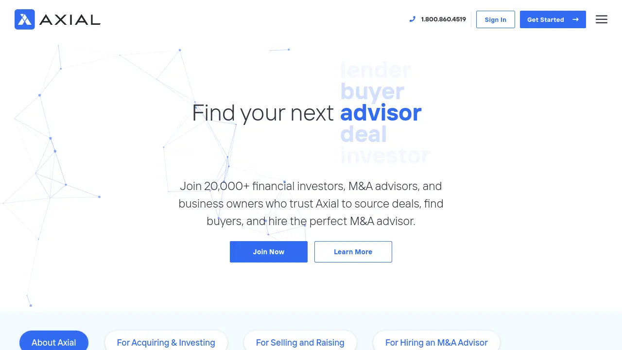 Axial - Private deal network for lower middle market transactions