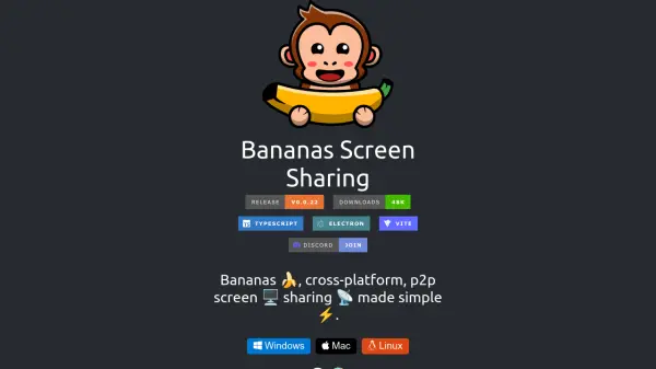 Bananas Screen Sharing