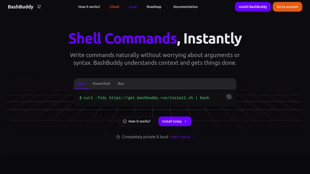 BashBuddy - Shell Commands, Instantly