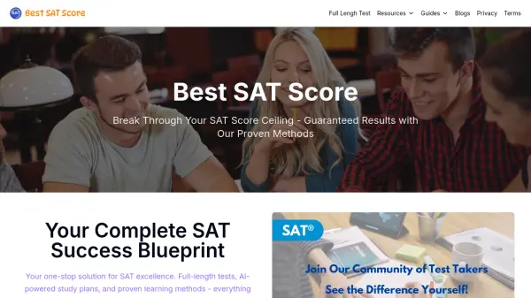 Best SAT Score