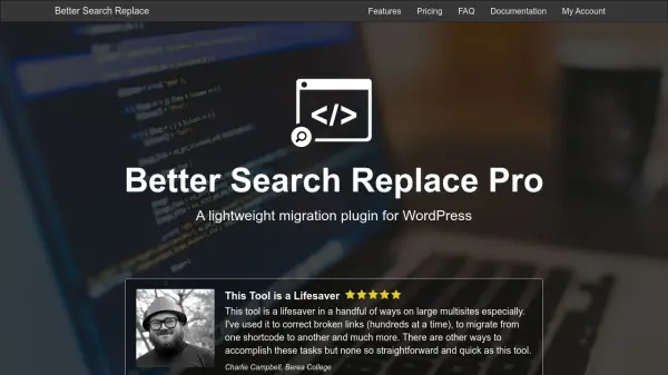 Better Search Replace