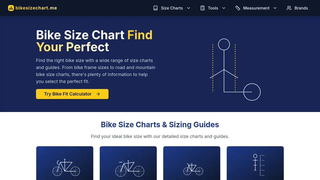 Bike Size Chart - Find Your Perfect Bike Fit with Expert Sizing Tools
