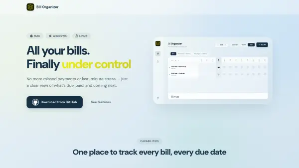 Bill Organizer