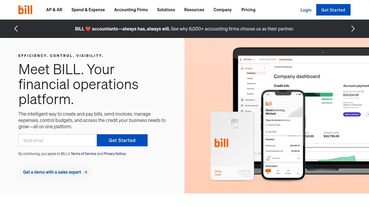 BILL - Your financial operations platform.