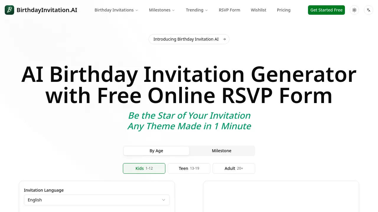 BirthdayInvitation.AI - AI-powered birthday invitation generator with ...
