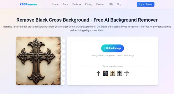 Black Cross Background Remover