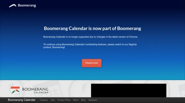 Boomerang Calendar