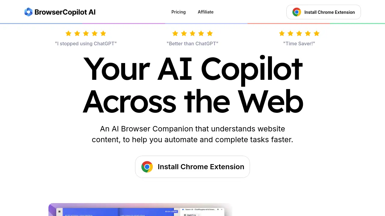 Browser Copilot - Your AI Copilot Across the Web