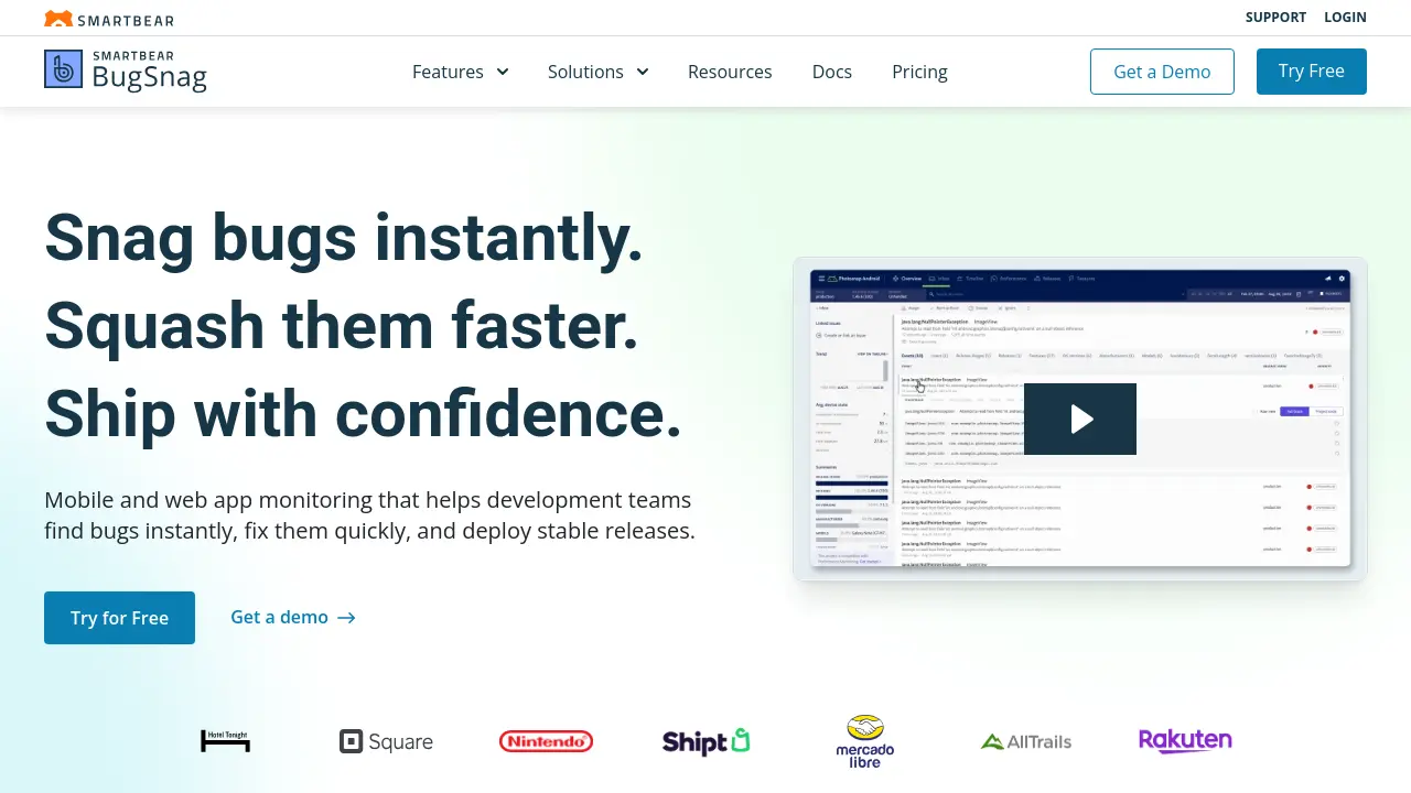 BugSnag - Monitor, prioritize, and resolve application errors with AI ...