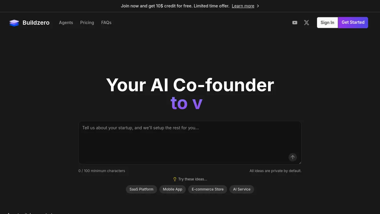 Buildzero screenshot