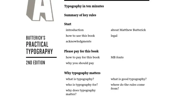 Butterick's Practical Typography