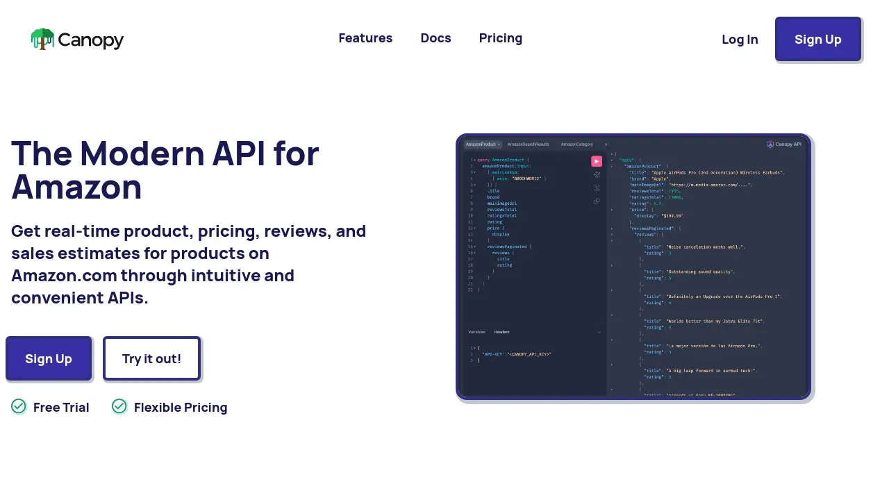 Canopy API - The Modern API for Amazon