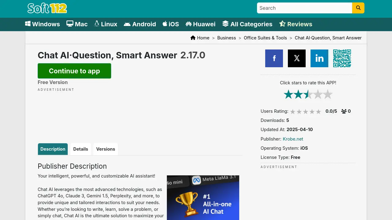 Chat AI·Question, Smart Answer - Your intelligent, powerful, and ...