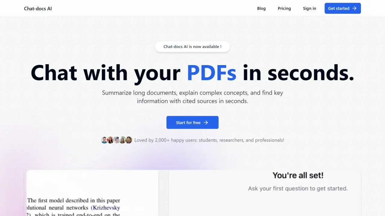 Chat-docs AI screenshot