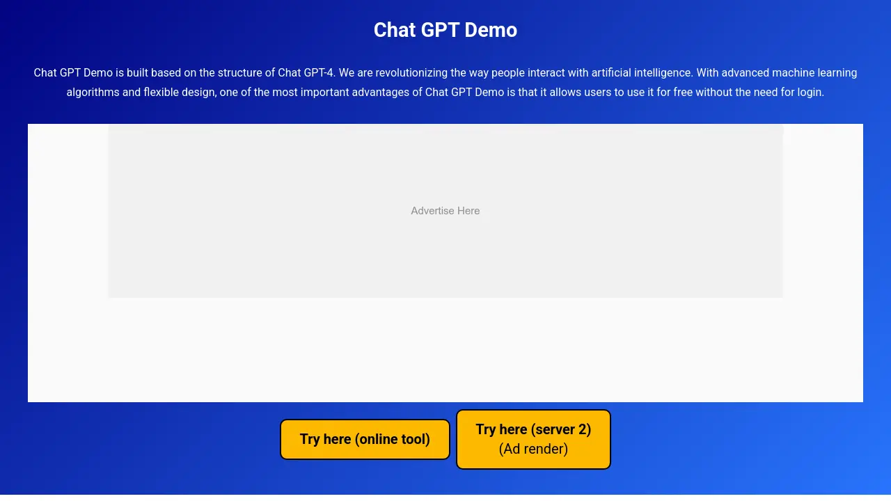 Chat GPT Demo Experience The Power Of AI Conversation Without The Chat GPT Demo Experience The Power Of AI Conversation Without The