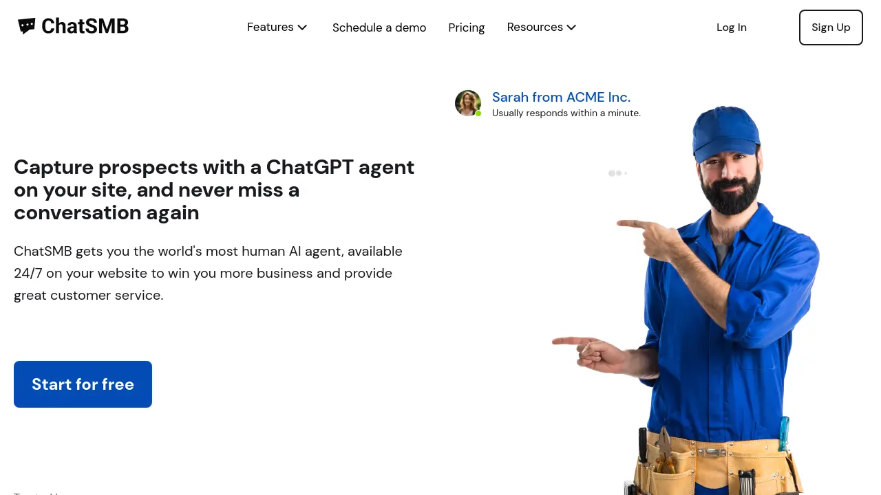 ChatSMB - AI Chat Agents for Your Website