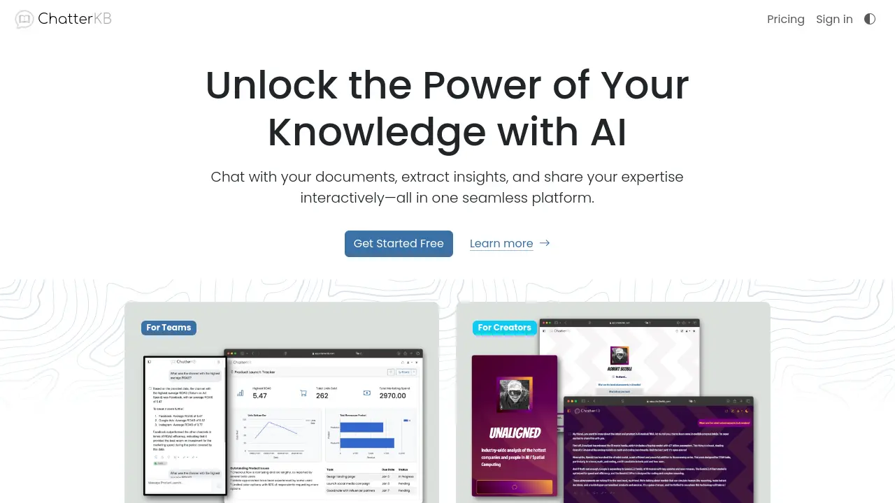 ChatterKB - Unlock the Power of Your Knowledge with AI