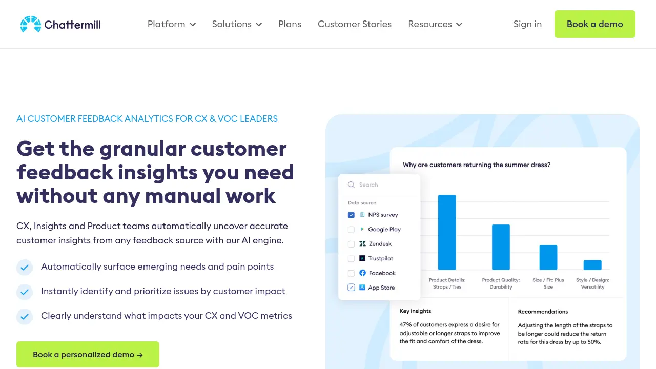 Chattermill AI Customer Feedback Analytics For CX VOC Leaders chattermill-ai-customer-feedback-analytics-for-cx-voc-leaders