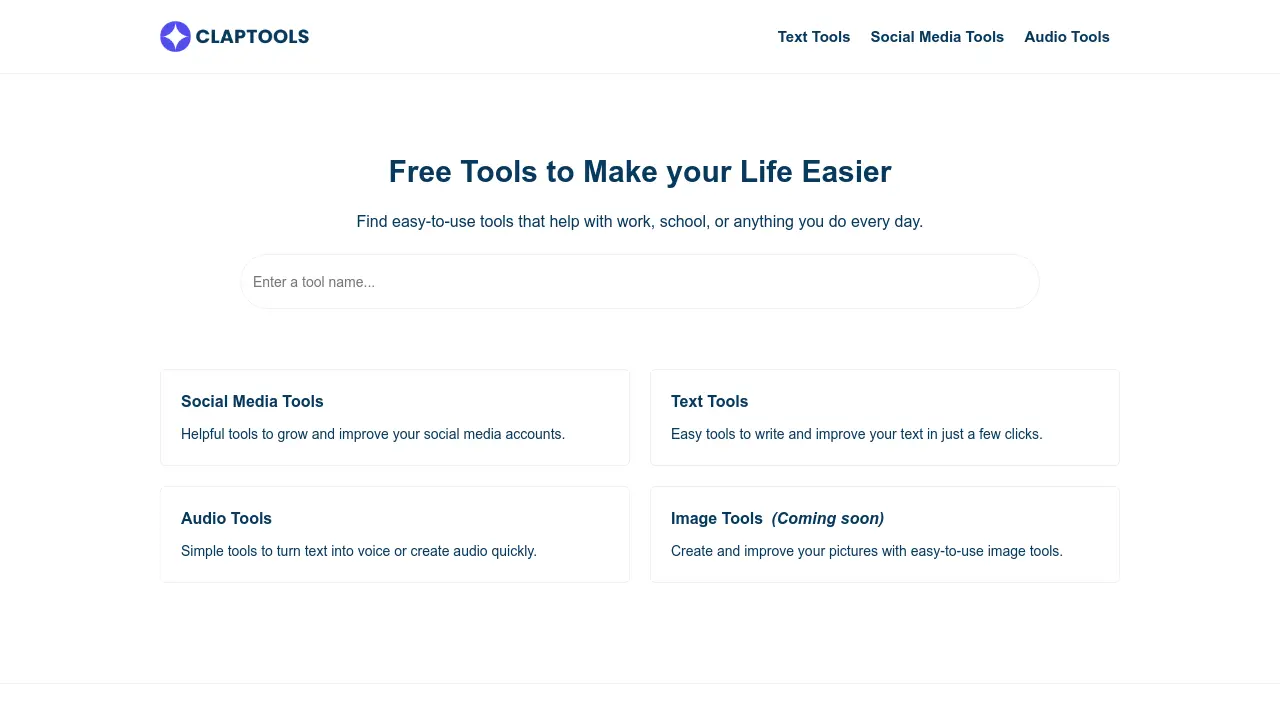 ClapTools screenshot
