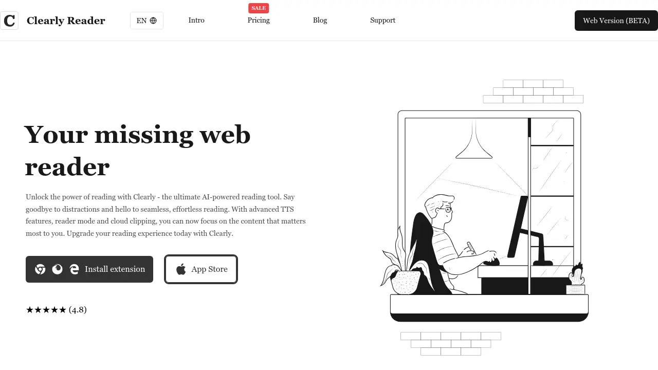 Clearly Reader - Your missing web reader
