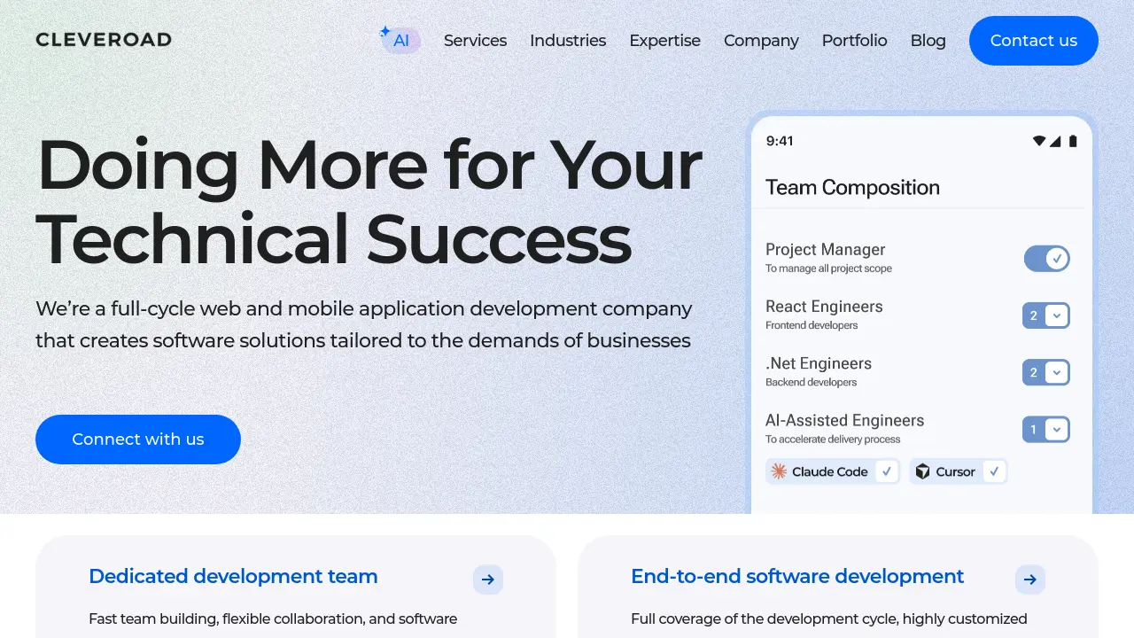Cleveroad - Full-cycle AI and software development services for ...