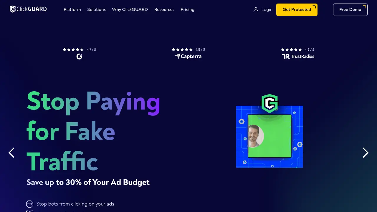 ClickGUARD - Stop Paying for Fake Traffic