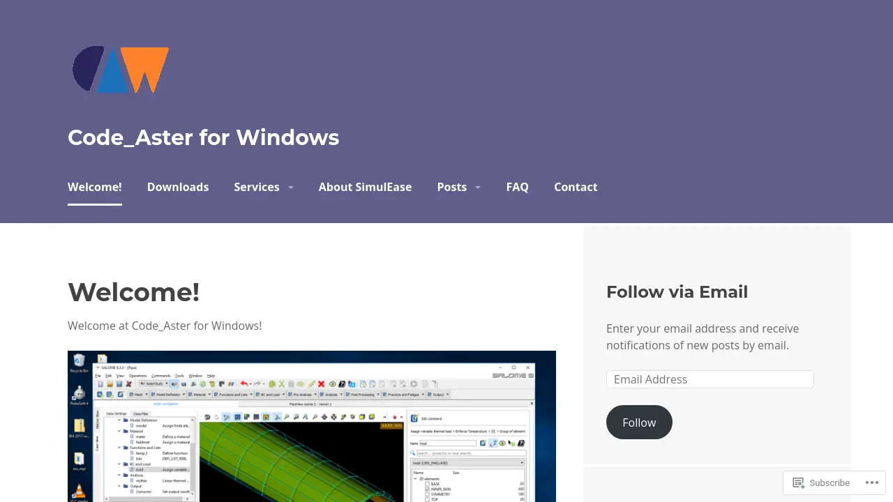 Aster Programming Software Code_Aster for Windows - Free, open-source structural mechanics ...