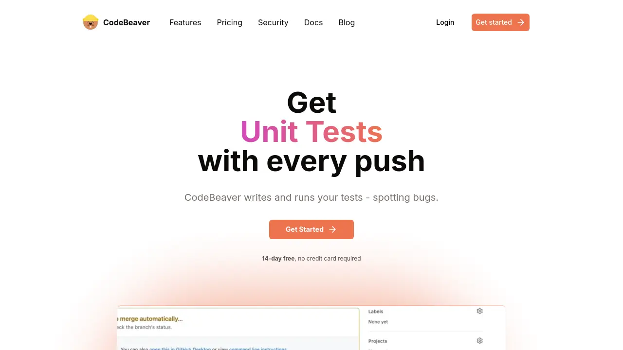 CodeBeaver - Automated Unit Test Generation and Maintenance