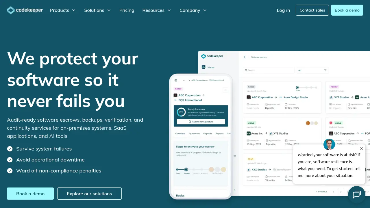Codekeeper - Bulletproof software resilience through comprehensive ...