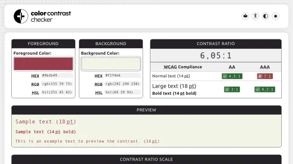 Color Contrast Checker