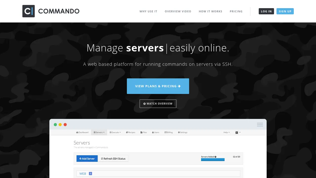 Commando.io - A web-based platform for running commands on servers via SSH